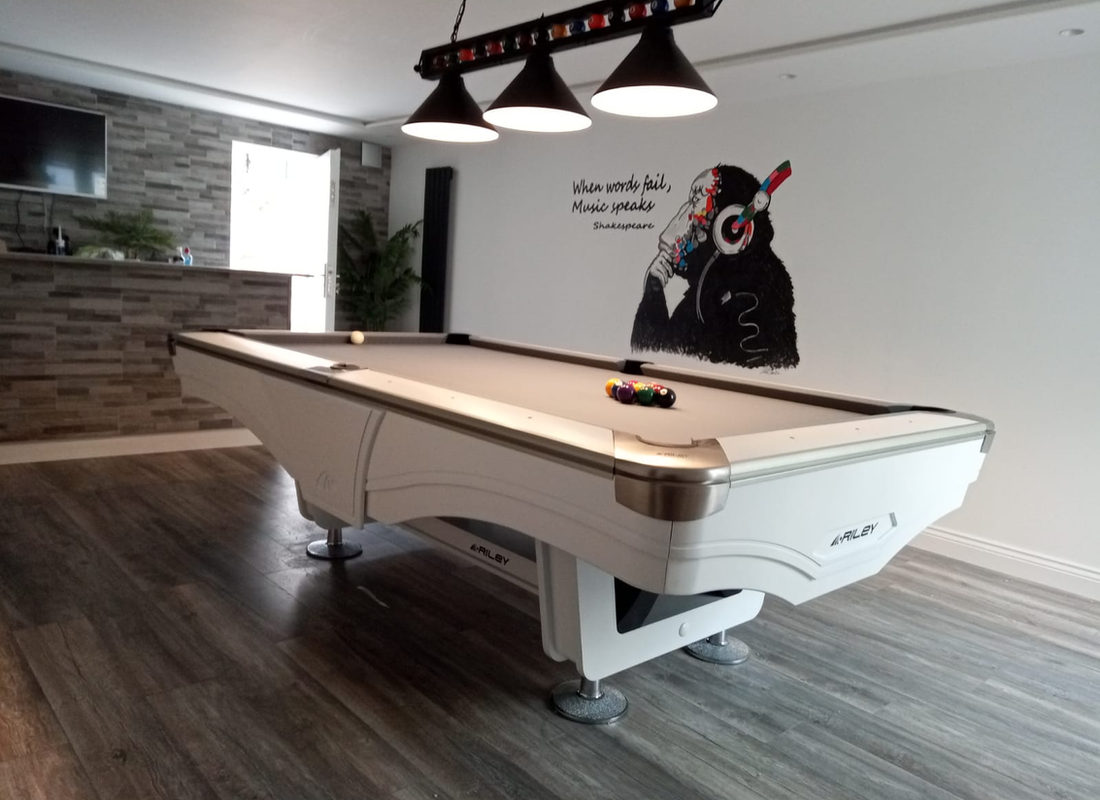 Riley American pool table in a modern games room